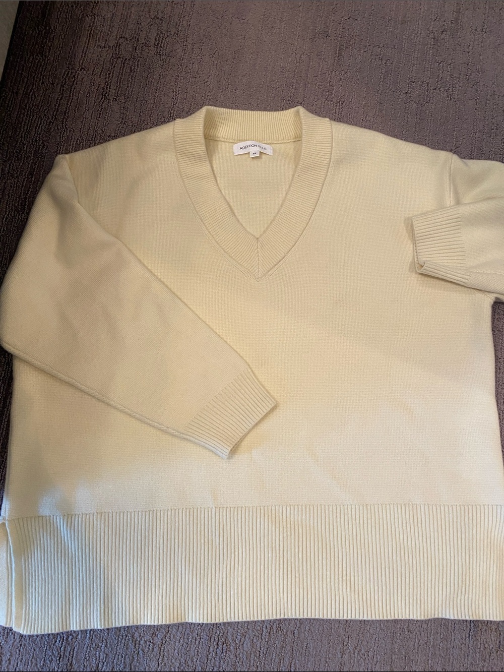 Addition Elle  gorgeous Yellow V-Neck Sweater
